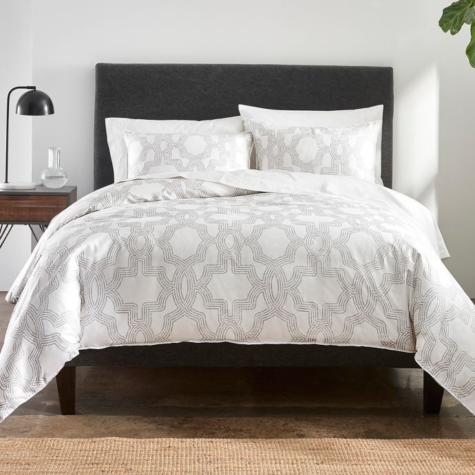 Under The Canopy Links 3 Piece Organic Cotton Comforter Set In Grey Bed Bath Beyond