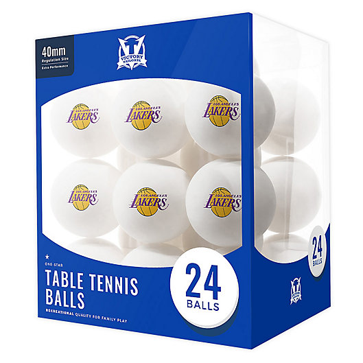 Alternate image 1 for NBA Los Angeles Lakers 24-Count Table Tennis Balls