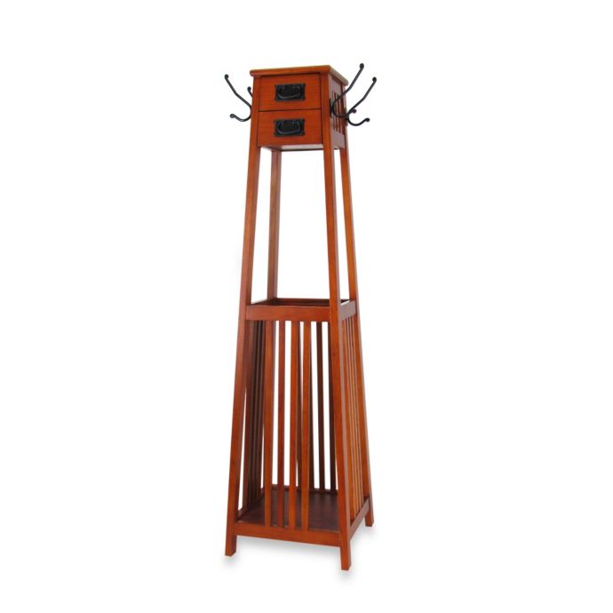 Standing Coat Rack With Storage Space Bed Bath Beyond