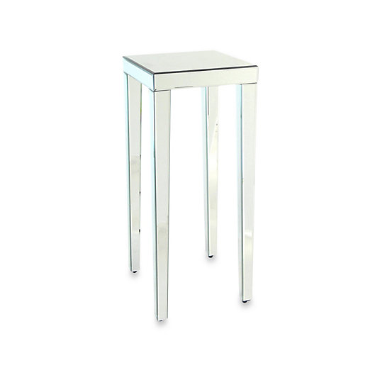 Beveled Mirror Pedestal Stand Side, Mirror Pedestal End Table