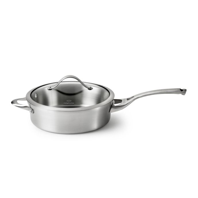 Calphalon® Contemporary Stainless Steel 3Quart Sauté Pan & Cover Bed