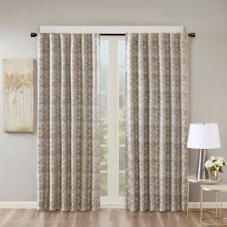 SunSmart Cassius Rod Pocket/Back Tab 100% Blackout Window Curtain Panel (Single)