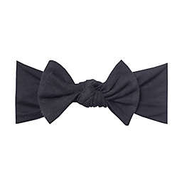 Copper Pearl™ One Size Knit Bow Headband in Midnight