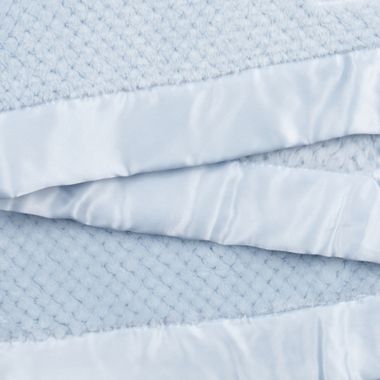 Little Giraffe&reg; Honeycomb Receiving Blanket in Blue. View a larger version of this product image.