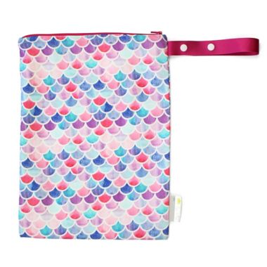 Itzy Ritzy&reg; Travel Happens&trade; Reusable Sealed Wet Bag in Mermaid Pink. View a larger version of this product image.