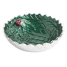 Julia Knight® Holly Sprig 6-Inch Nut Bowl in Emerald