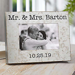 Wedding Statements 4-Inch x 6-Inch Galvanized Box Picture Frame