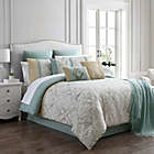 Alternate image 0 for Stella 14-Piece Queen Comforter Set in Teal/Gold
