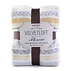 Alternate image 1 for Berkshire Blanket&reg; Ultra Velvetloft Jacquard Throw Blanket in Mustard