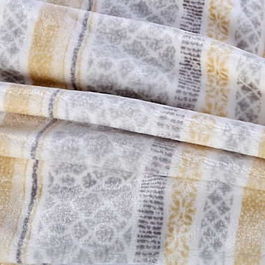 Berkshire Blanket&reg; Ultra Velvetloft Jacquard Throw Blanket in Mustard. View a larger version of this product image.