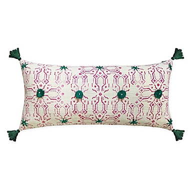 Global Caravan Festival Tasseled Oblong Throw Pillow. View a larger version of this product image.