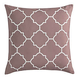 Morgan Home Geometric Square Throw Pillow Cover in Blush