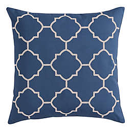 Morgan Home Geometric Square Throw Pillow Cover in Navy