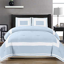 Light Blue Comforter Twin Xl Bed Bath, Light Blue Twin Xl Bed Set