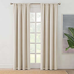 Brookstone® Zoey Solid Rod Pocket 100% Blackout Window Curtain Panel (Single)
