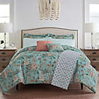 Alternate image 0 for Waverly&reg; Mudan Floral 10-Piece Reversible King Comforter Set in Blue