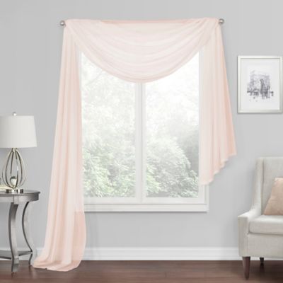 Outstanding voile valance Voile Window Scarf Single Bed Bath Beyond