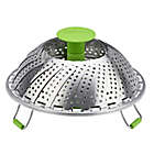 Alternate image 1 for Cuisinart&reg; Stainless Steel Steamer Basket in Stainless Steel/Green