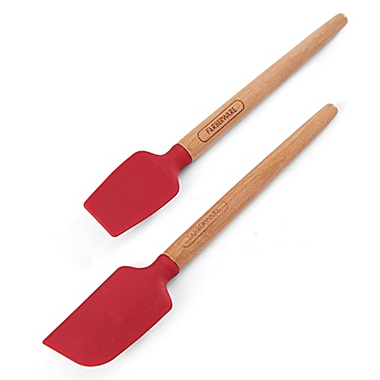 Farberware&reg; Professional 2-Piece Mini Spatula Set in Red. View a larger version of this product image.