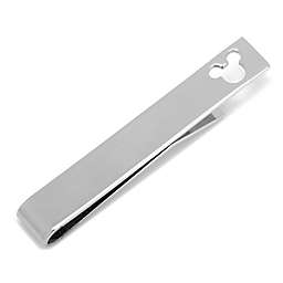 Disney® Mickey Mouse Cut Out Tie Bar in Silver