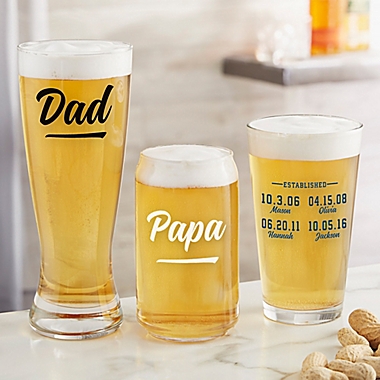 EST Printed Personalized 16 oz. Beer Can Glass. View a larger version of this product image.