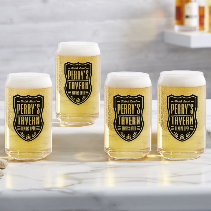 Download Beer Label Personalized 16 oz. Beer Can Glass | Bed Bath & Beyond