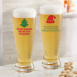 Choose Your Icon Personalized Christmas 20 oz. Pilsner Glass