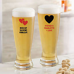 Choose Your Icon Personalized  Valentine's Day 20 oz. Pilsner Glass