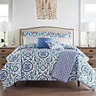Alternate image 0 for Waverly&reg; Medallion 10-Piece Queen Comforter Set in Blue