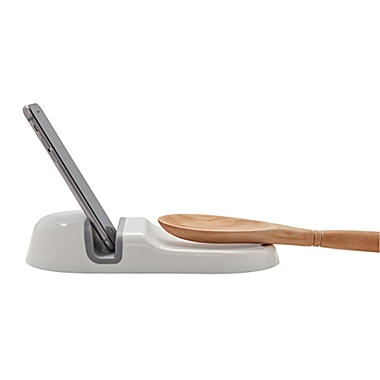 Farberware&reg; Plastic Soft Holder Spoon Rest in White. View a larger version of this product image.