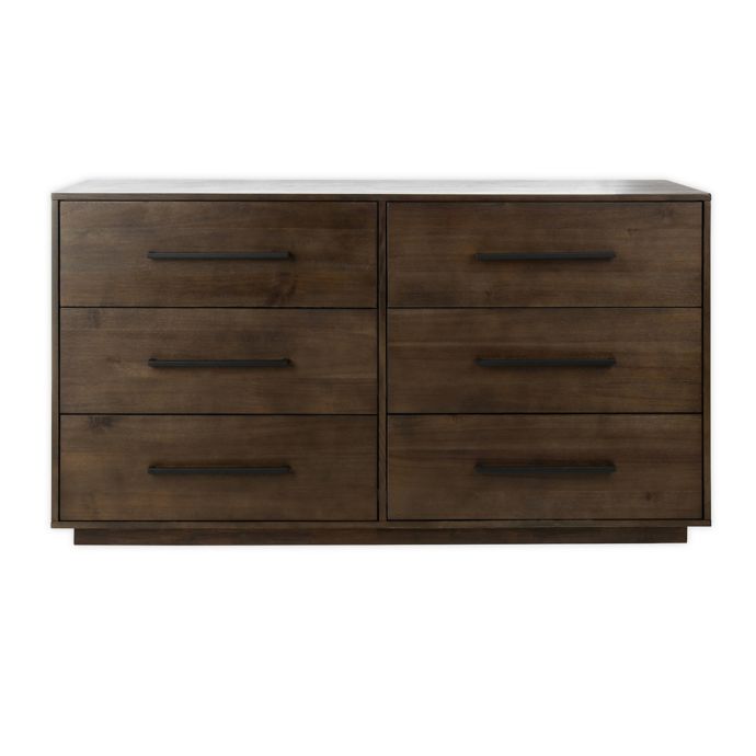 Safavieh Lawson 6Drawer Dresser in Dark Chocolate Bed Bath & Beyond