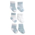 Alternate image 0 for NYGB&trade; Size 3-12M 6-Pack Chevron Socks in Pastel Blue