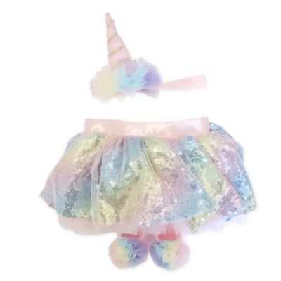 rainbow unicorn tutu set