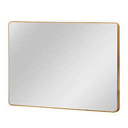 38-Inch x 26-Inch Neutype Rectangular Mirror in Gold