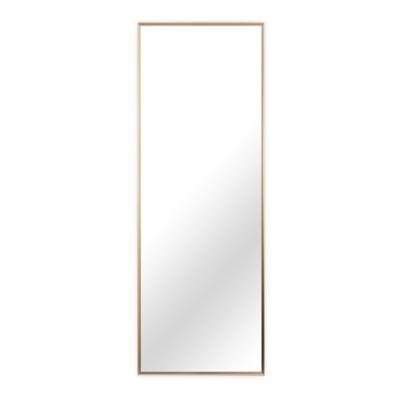 22-Inch x 65-Inch Aluminum Full Length Floor Mirror in Gold