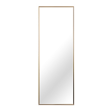 22-Inch x 65-Inch Aluminum Full Length Floor Mirror in Gold. View a larger version of this product image.