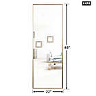 Alternate image 4 for 22-Inch x 65-Inch Aluminum Full Length Floor Mirror in Gold