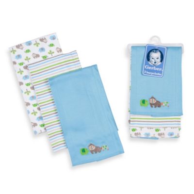 gerber white burp cloths