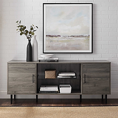 Forest Gate&trade; Grace 60-Inch TV Console in Slate Grey. View a larger version of this product image.