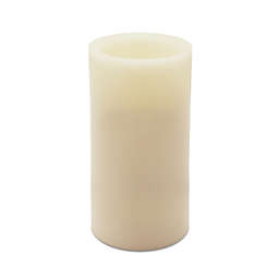 Brightly Pushbutton Flameless Pillar Candle in Ivory