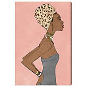 Wynwood Studio Prowess Queen Canvas Wall Art in Blush