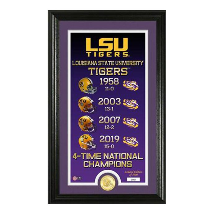 College Football Lsu 4x National Champions Legacy Photo Bed Bath Beyond