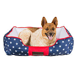 Stars and Stripes Pet Bed in Red/White/Blue