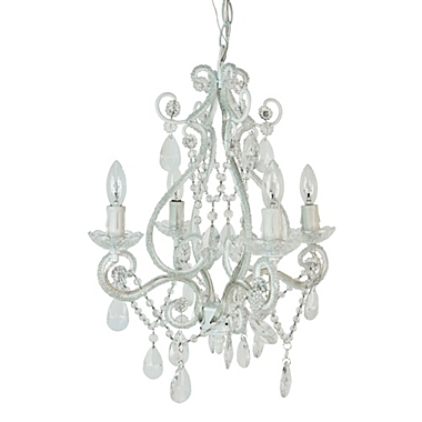 Tadpoles&trade; by Sleeping Partners 4-Bulb Mini Chandelier in White Diamond. View a larger version of this product image.
