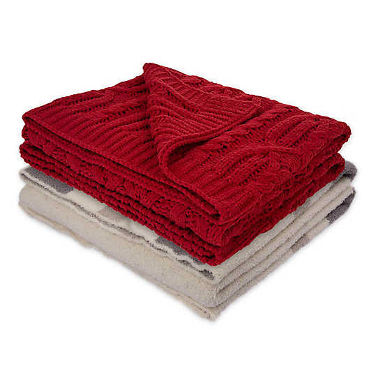 Alternate image 1 for Knitted Throw Blanket