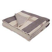 Knitted Throw Blanket in Beige