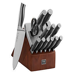 HENCKELS Graphite 14-Piece German Stainless Steel Knife Set with Self-Sharpening Block