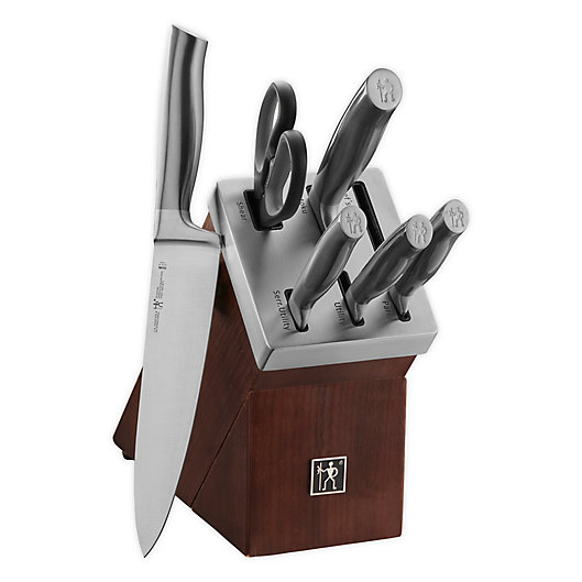 Alternate image 1 for HENCKELS Graphite 7-Piece German Stainless Steel Knife Set with Self-Sharpening Block