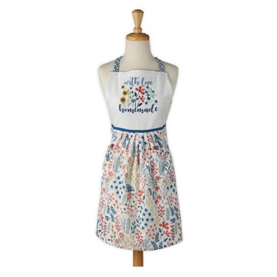 Homemade WIth Love Apron in Blue Multi