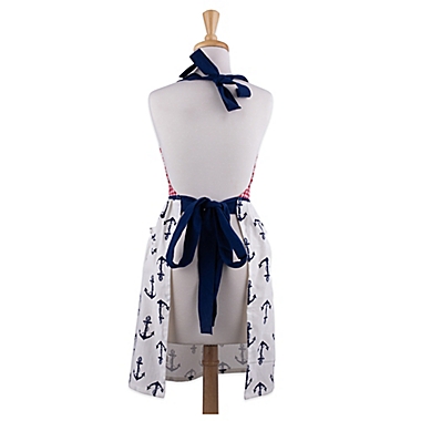 Anchors Away Apron in Red/White/Blue. View a larger version of this product image.